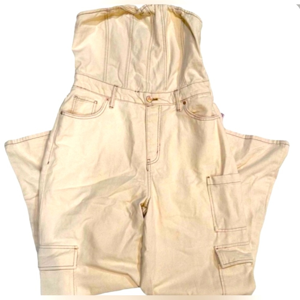 Wild Fable Target Jumpsuit-Off White Denim-XS Size